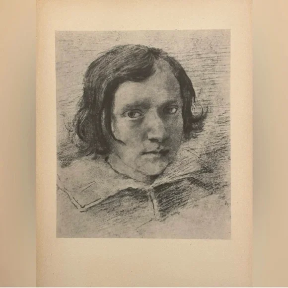 CHILD Giovanni Gian Lorenzo Bernini Fine Art Print Antique Original Vintage 40’s